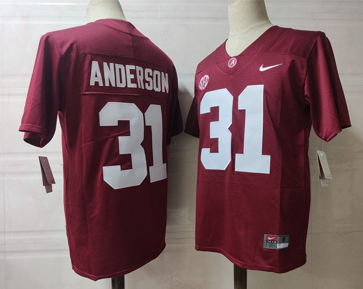 Men Alabama Crimson Tide #31 Anderson Red 2024 Nike Vapor NCAA Jersey->ncaa teams->NCAA Jersey